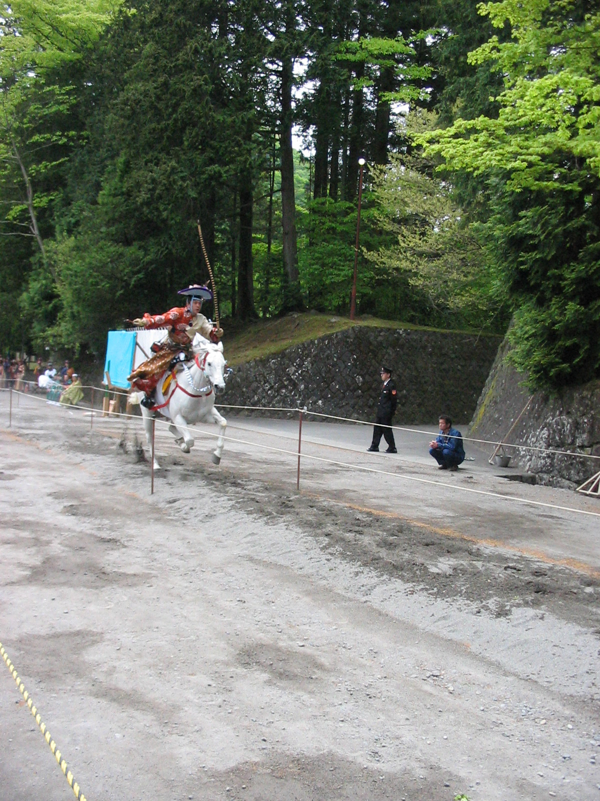 rider in full gallop on horse track