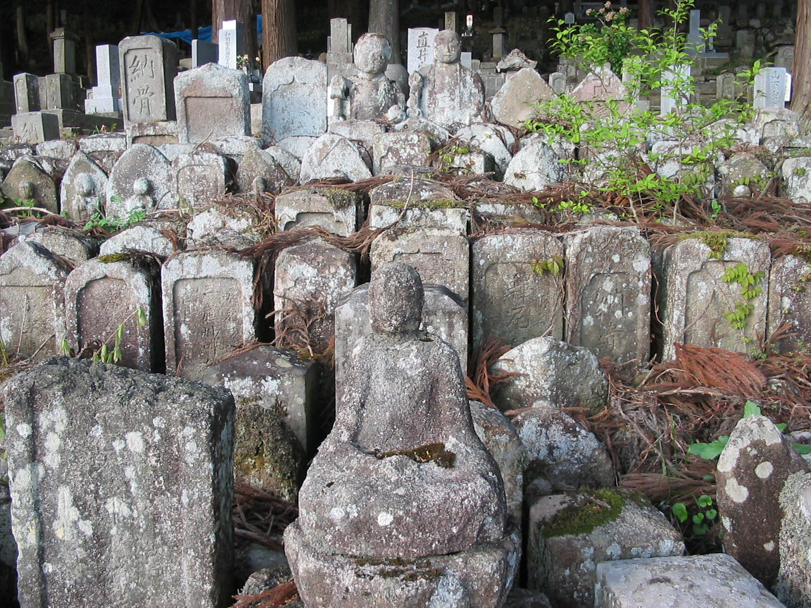 statues at cemetery